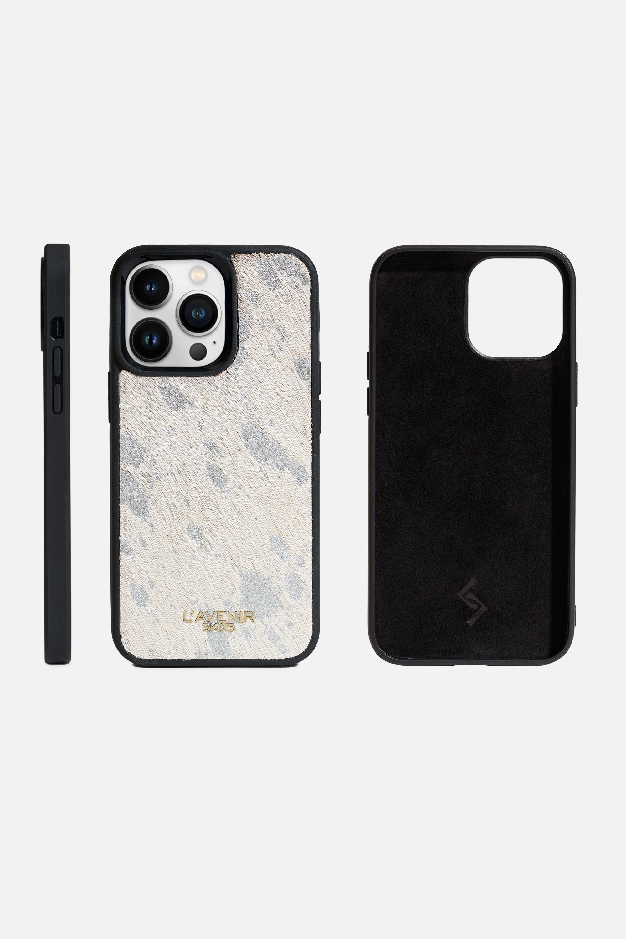 IPHONE CASE - HAIR ON LEATHER - WHITE (100% Off)