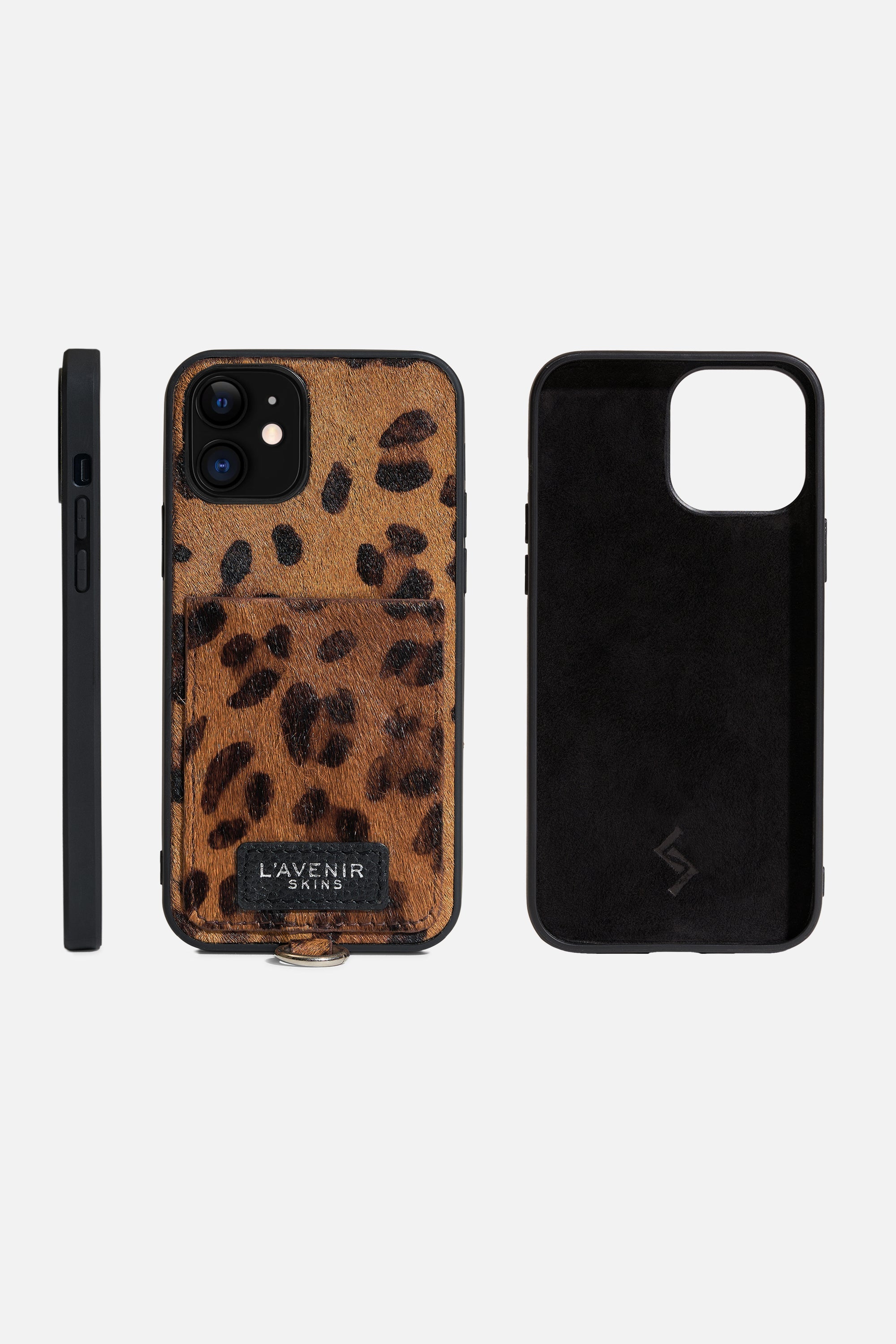 IPHONE SLING CASE - HAIR ON LEATHER - LEOPARD PRINT (100% Off)