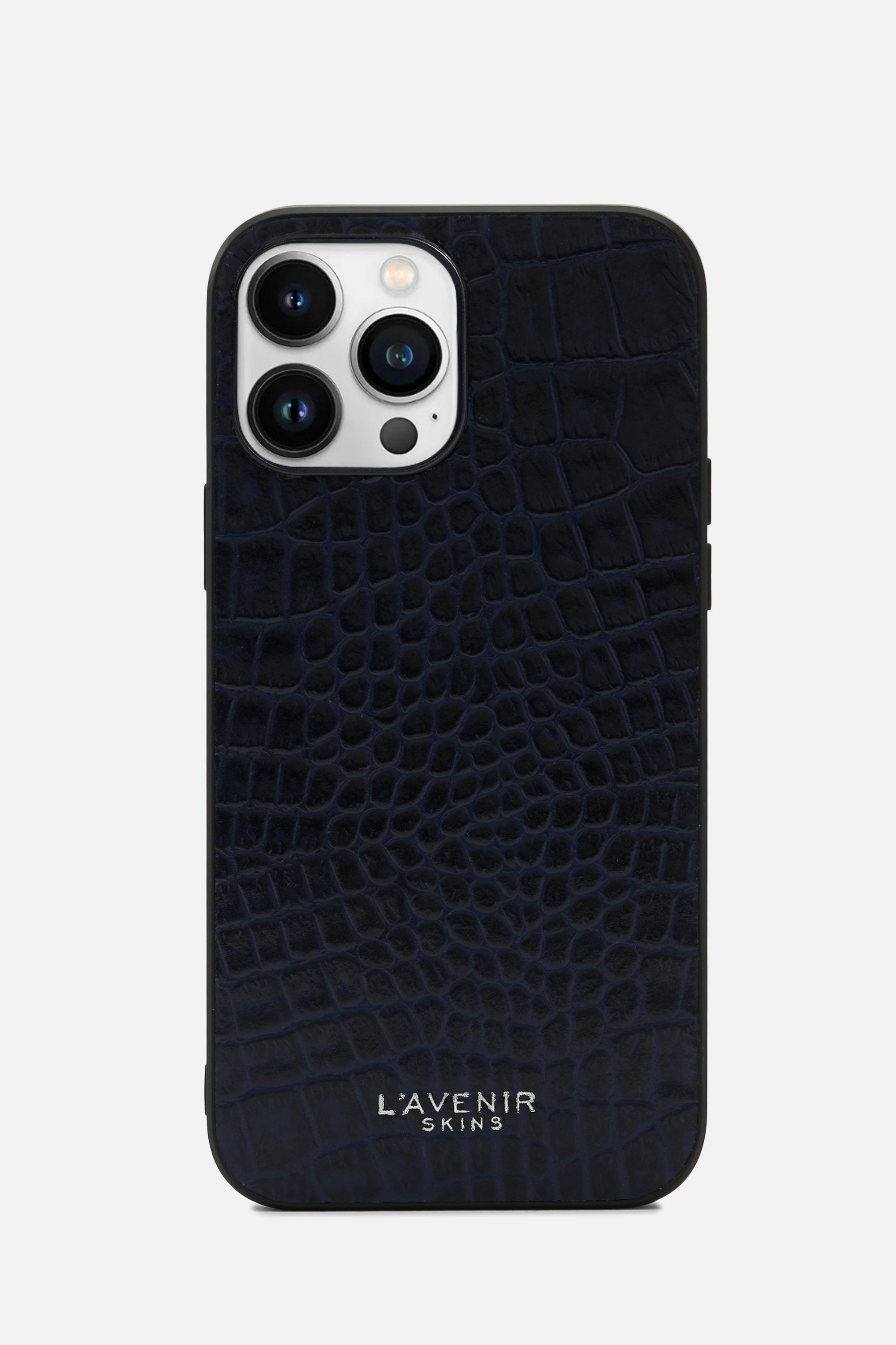 IPHONE CROCO CASE - OCEAN CAVEN BLUE (100% Off)