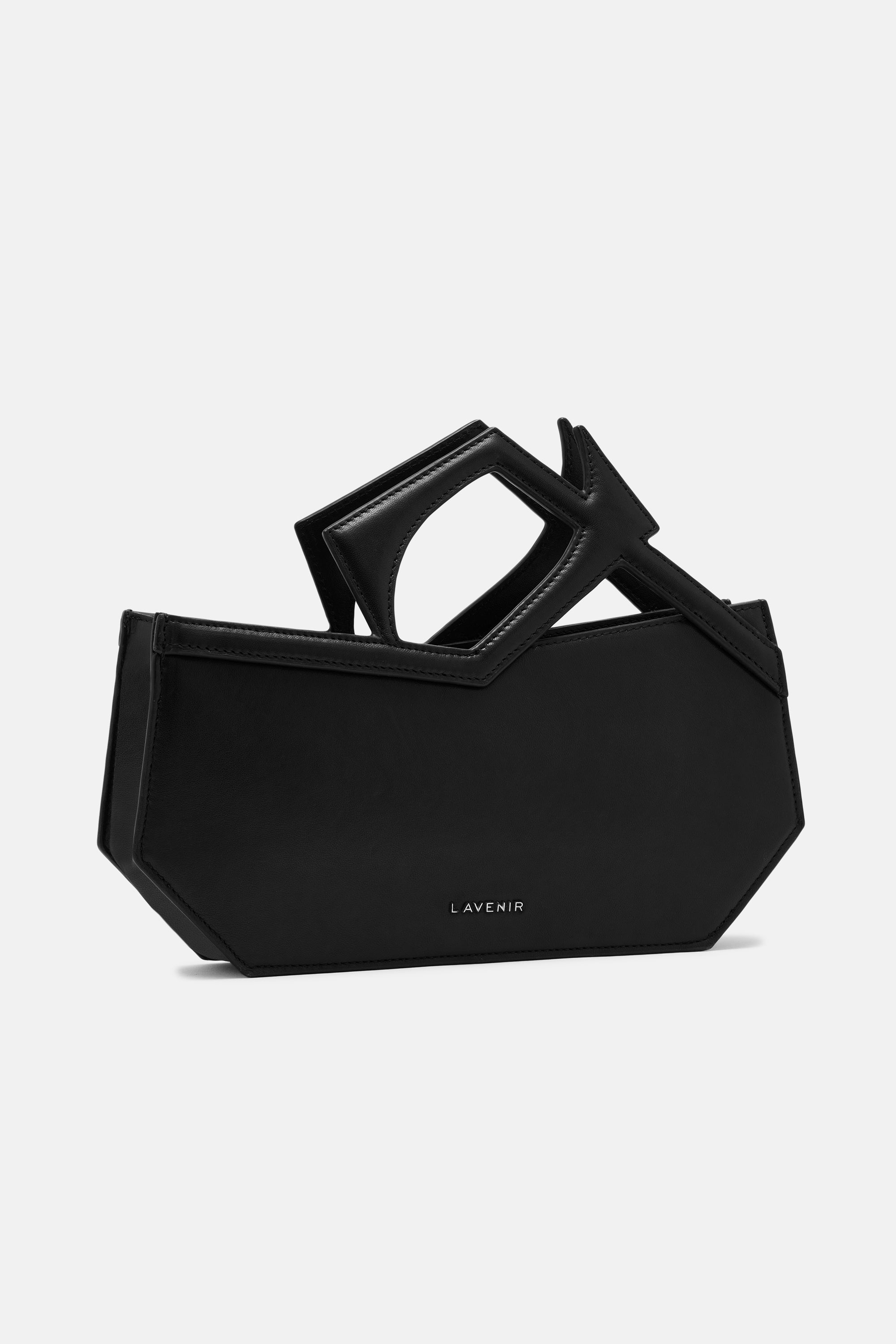 Abigail - Asymmetric Hand Bag - Black