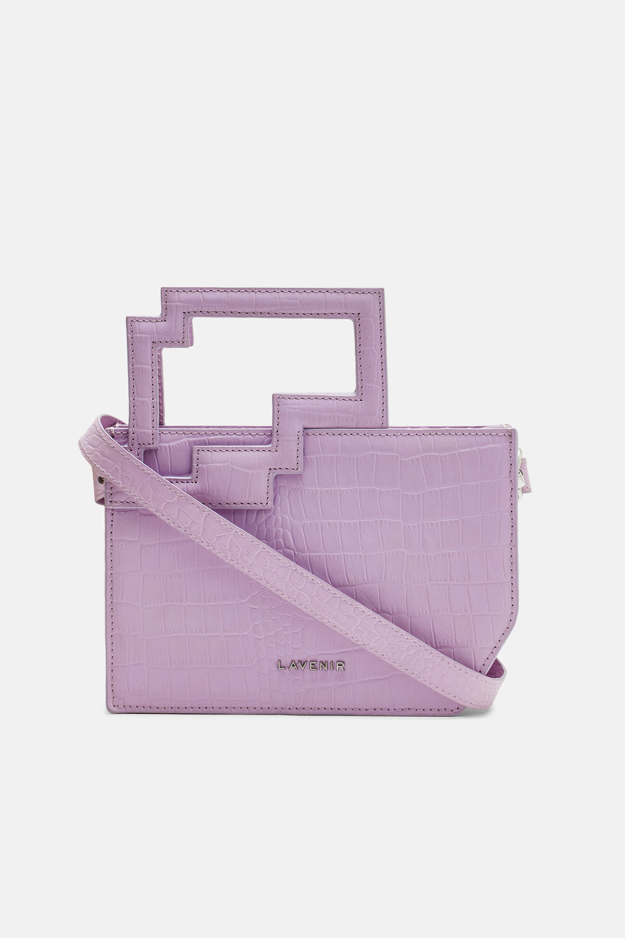 Naomi - Grab & Go Cross Body Bag - Lilac croco