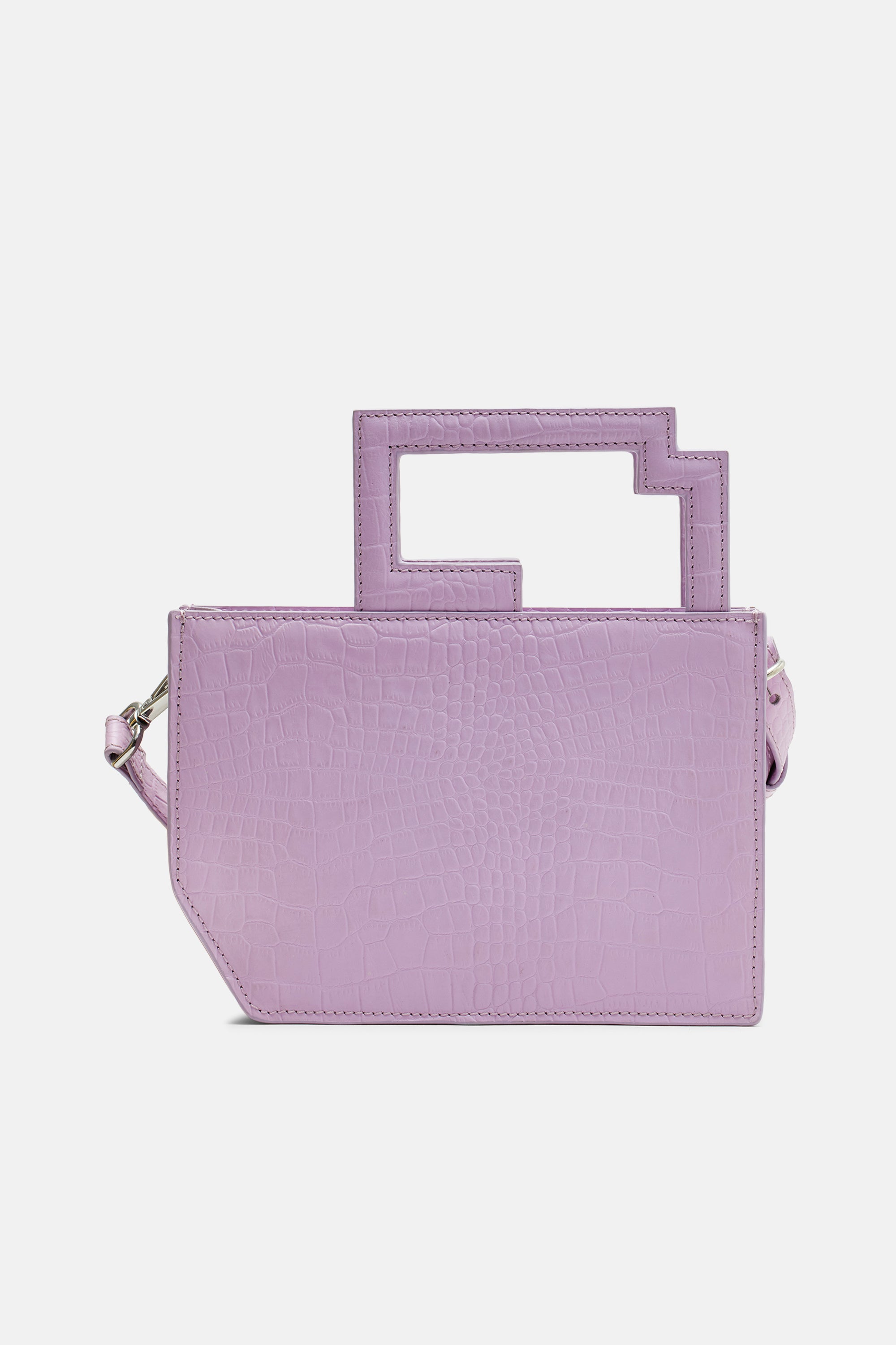 Naomi - Grab & Go Cross Body Bag - Lilac croco