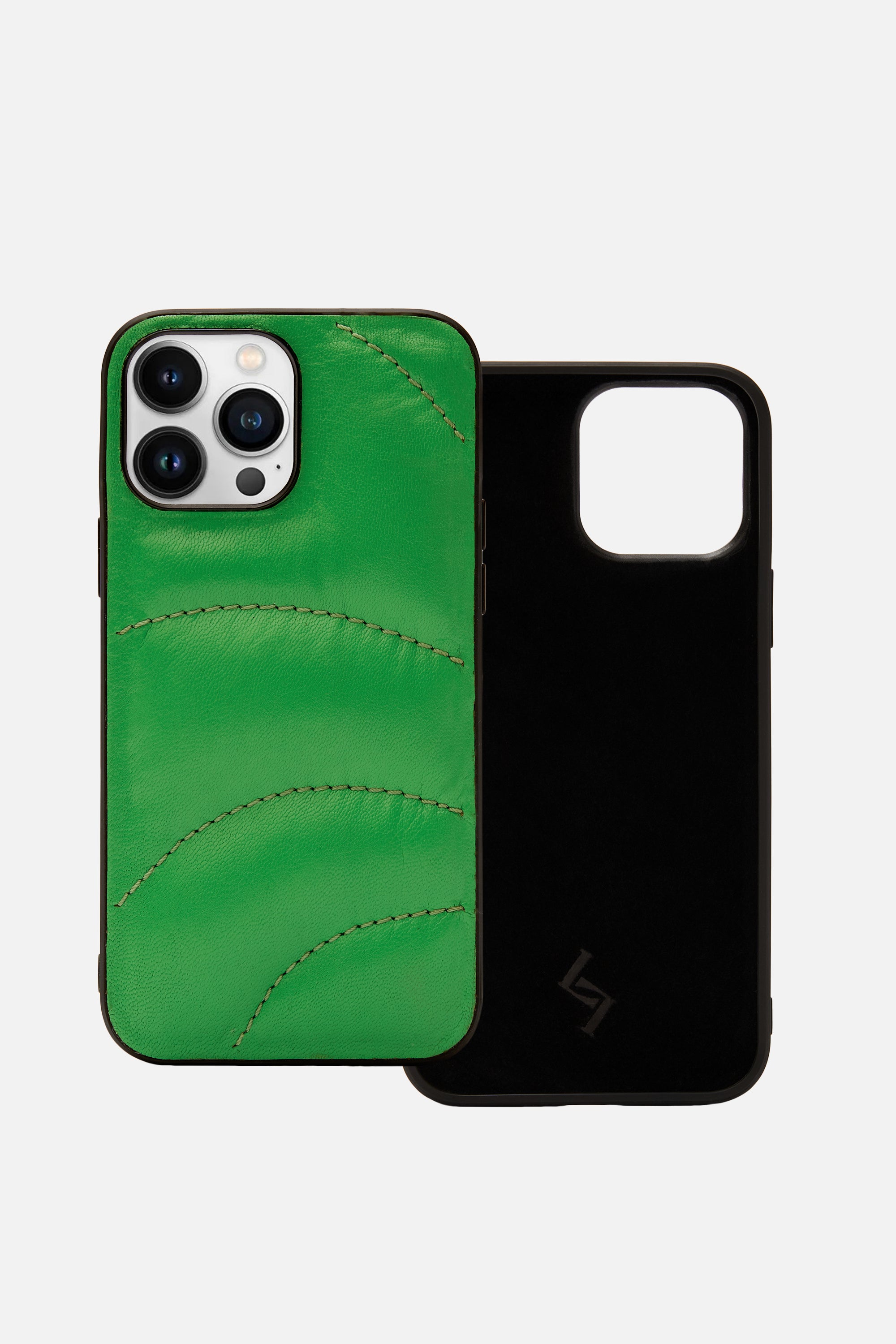 iPhone Case Quilted - Curvy Puffy - Lawn Green