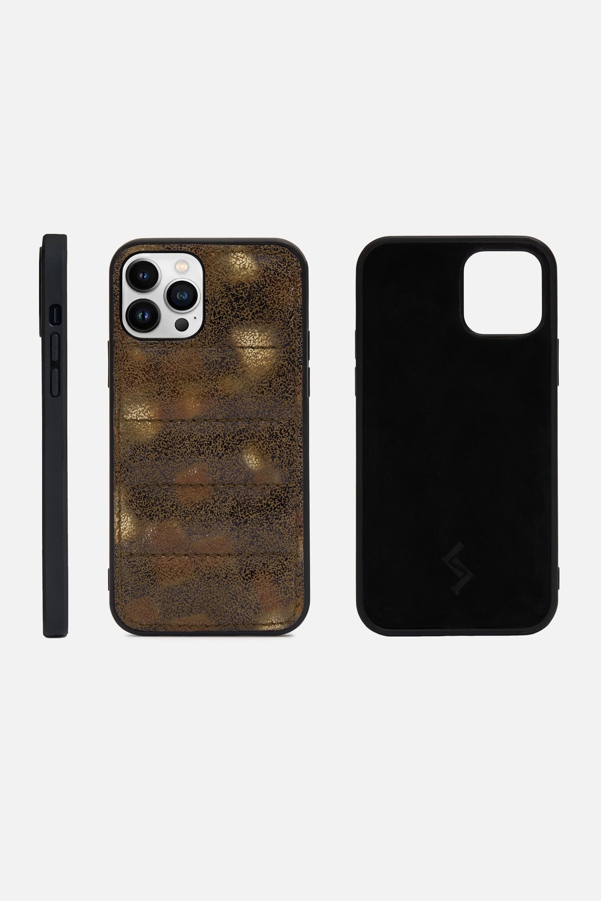 iPhone Puffer Case - Quilted - Ancient Rust Metallic