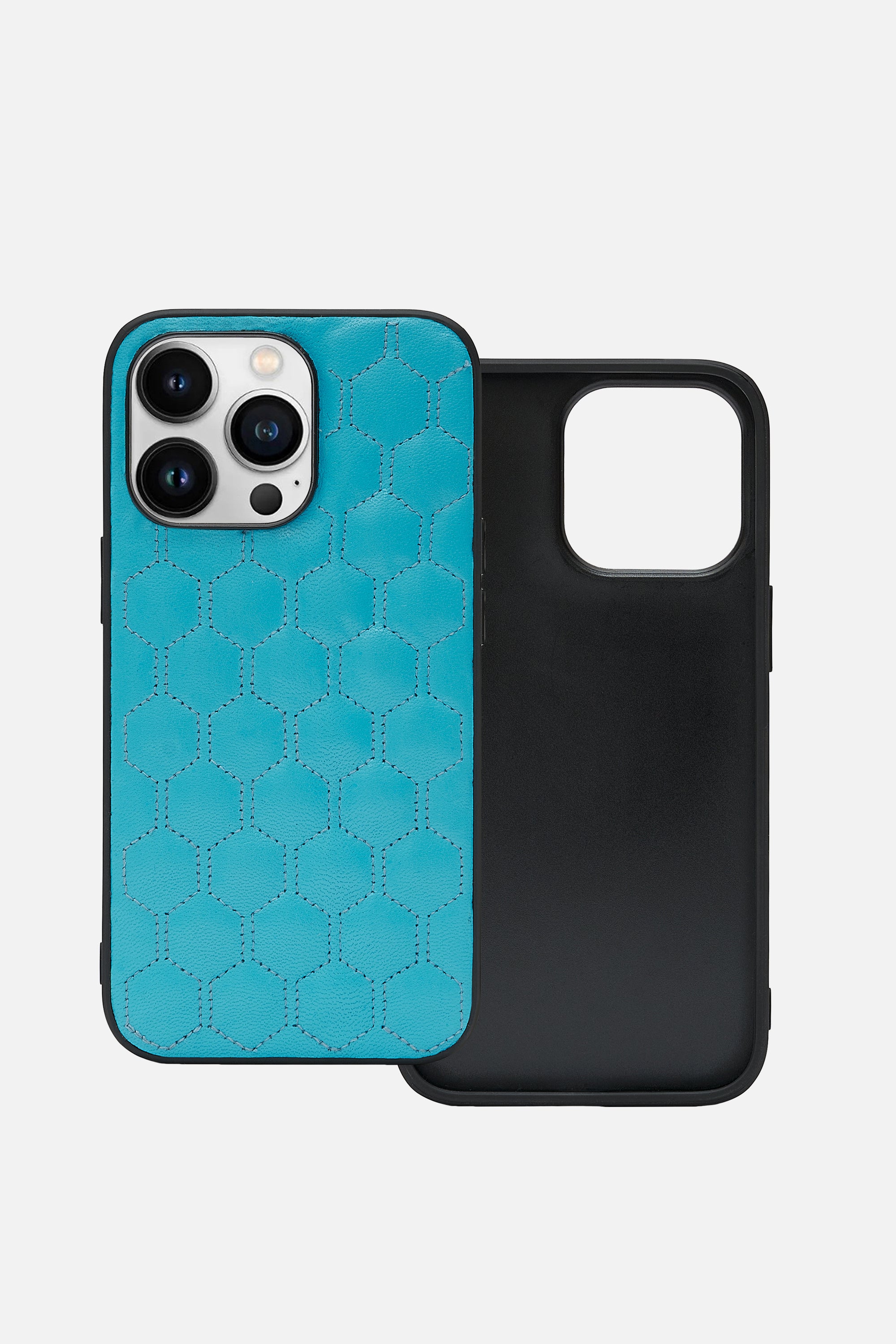 iPhone  Case - Honeycomb Quilting -Malibu Blue