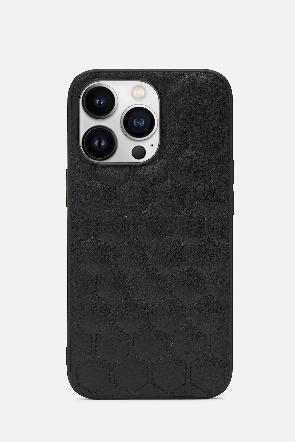 iPhone  Case - Honeycomb Quilting - Black