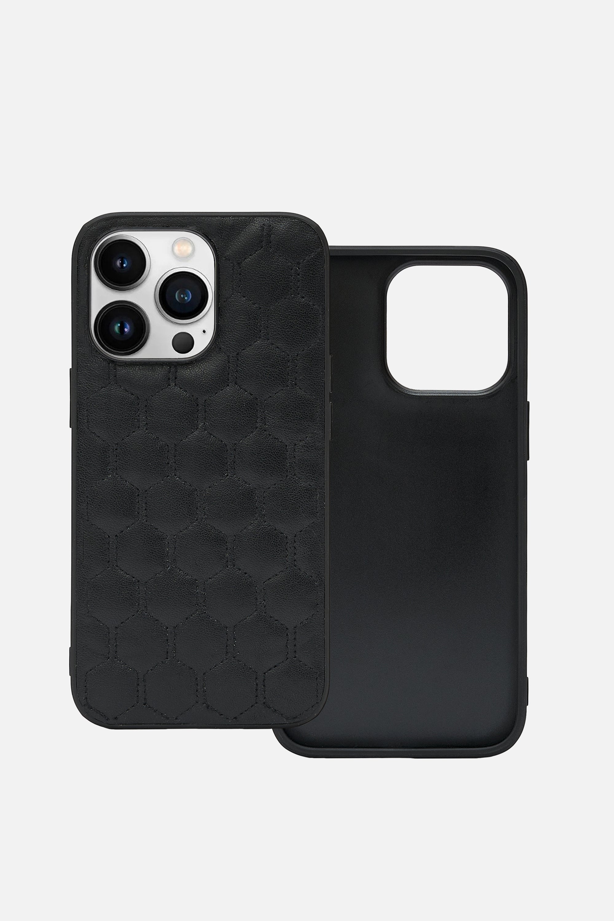 iPhone  Case - Honeycomb Quilting - Black