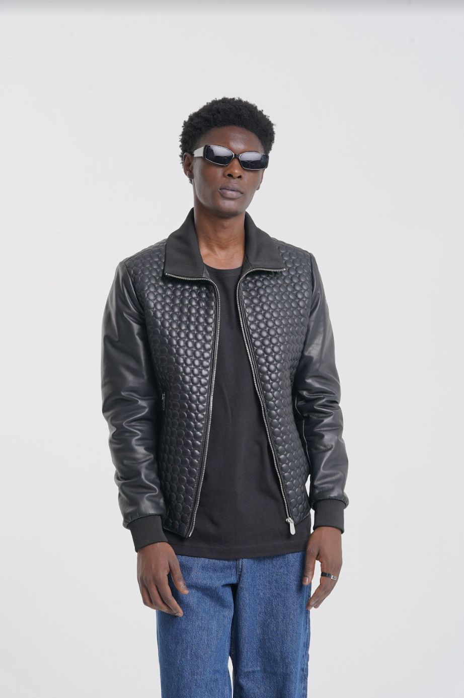 Mika 2.0 - Leather Quilted Jacket - Black